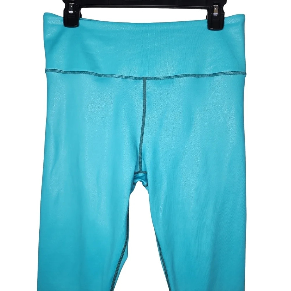 Zyia Blue and White Ombré Shine Leggings Women’s Size 12 - Picture 2 of 11